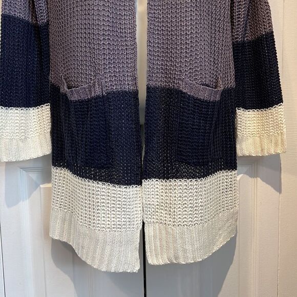 Inc International Concepts Colour Block Loose Knit Cardigan Size Medium NWT - Picture 4 of 11